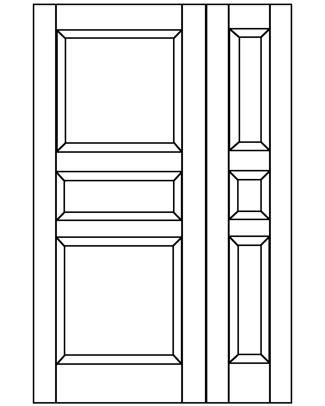 farum 1½-dør med fyldninger