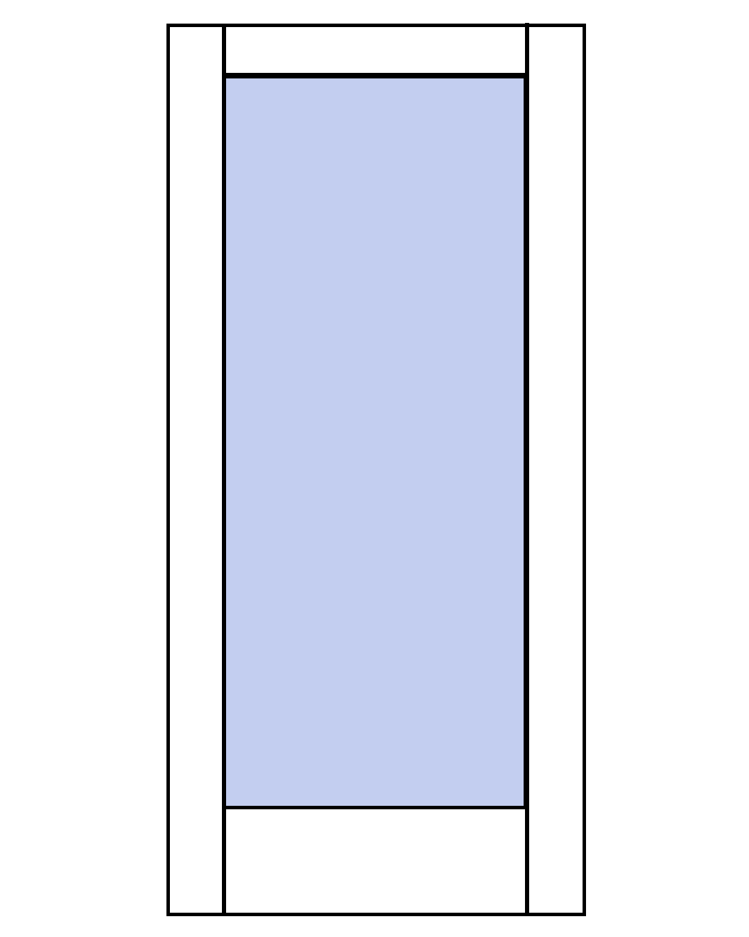 vendbar enkelt glasdør monteret med dørlås