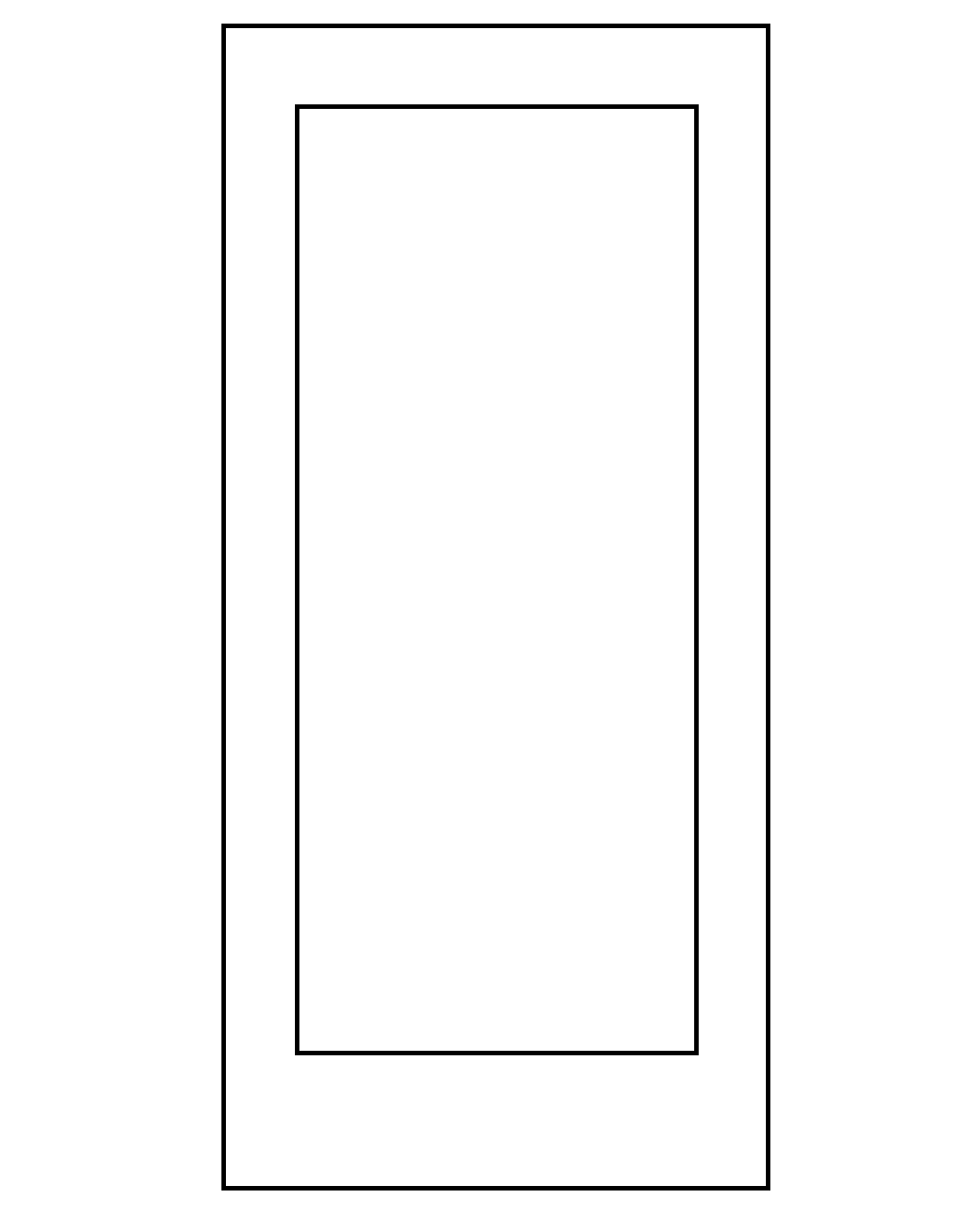 vendbar enkelt pladedør monteret med dørlås