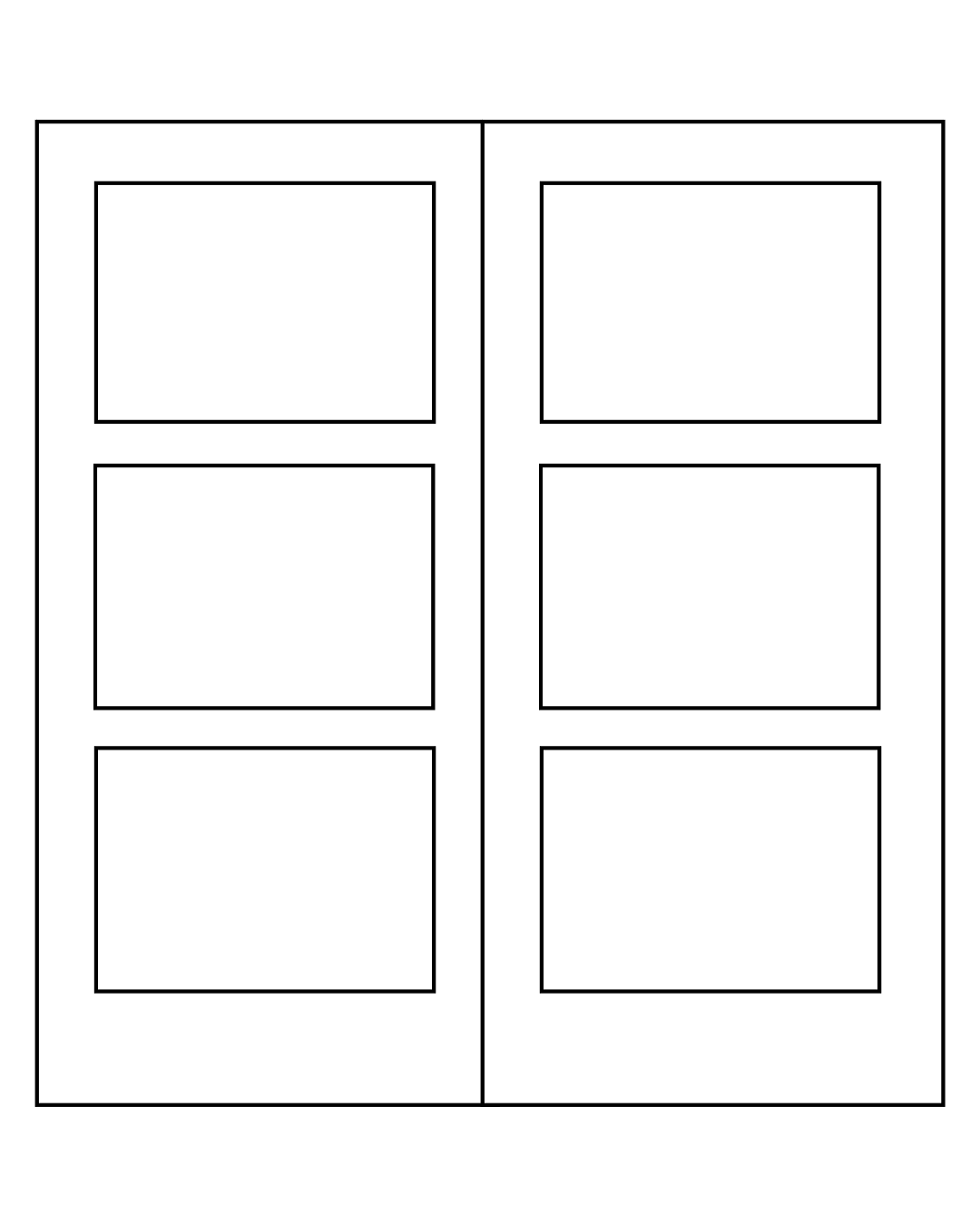 vendbar dobbelt pladedør monteret med dørlås
