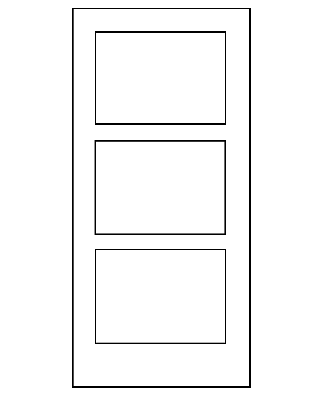 vendbar enkelt pladedør monteret med dørlås
