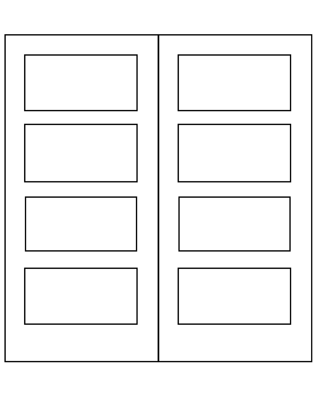 vendbar dobbelt pladedør monteret med dørlås