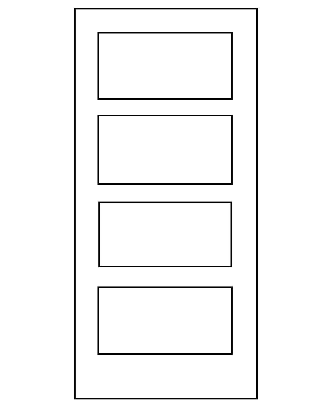 vendbar enkelt pladedør monteret med dørlås