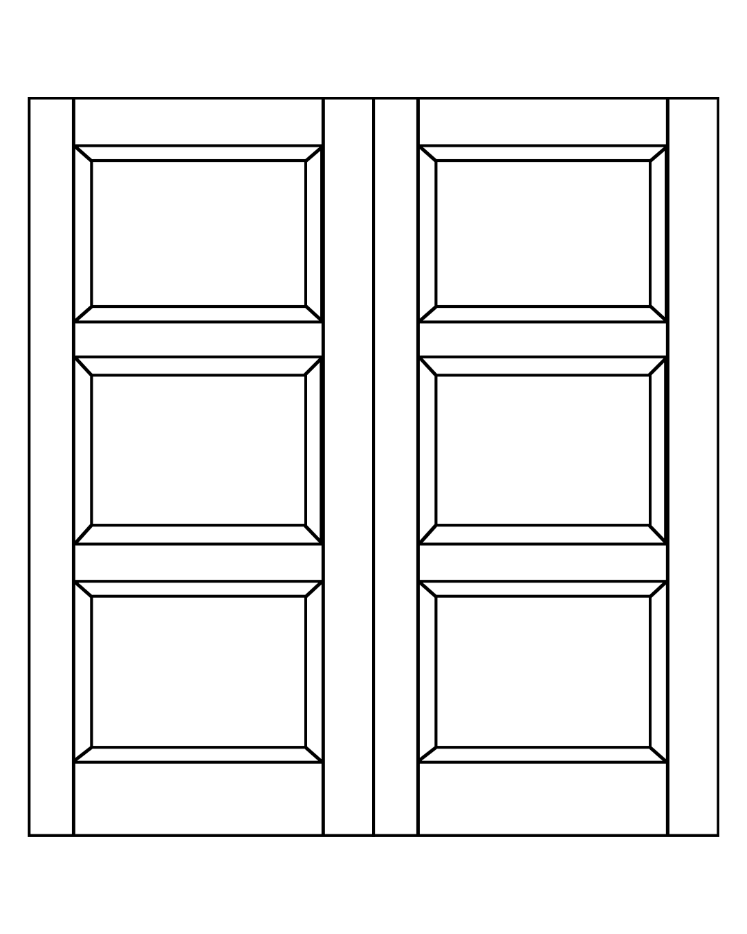 vendbar varde dobbelt fyldningsdør monteret med dørlås