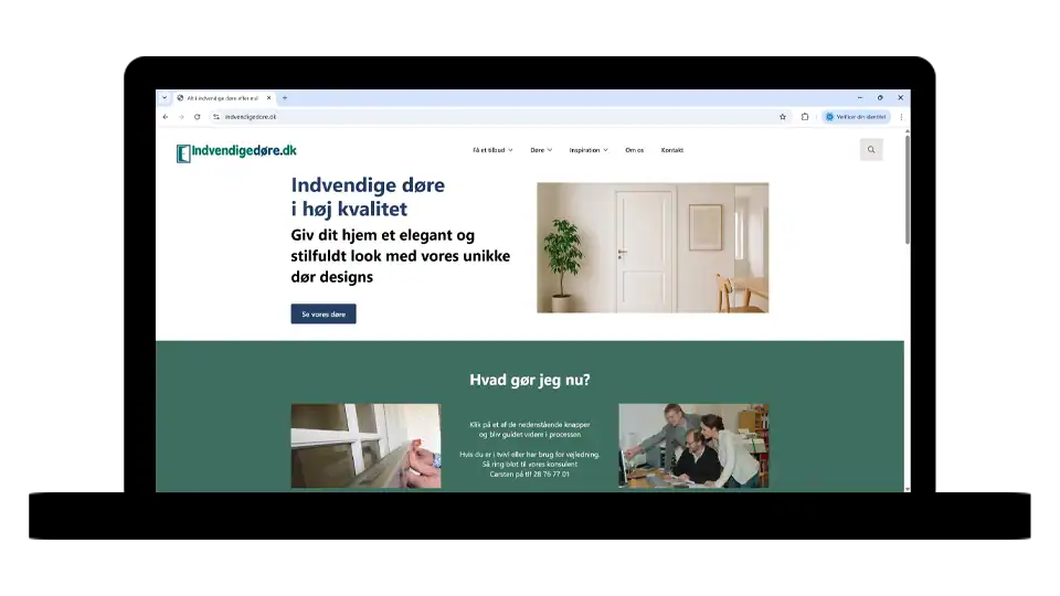 skærmbillede af indvendigedore.dk